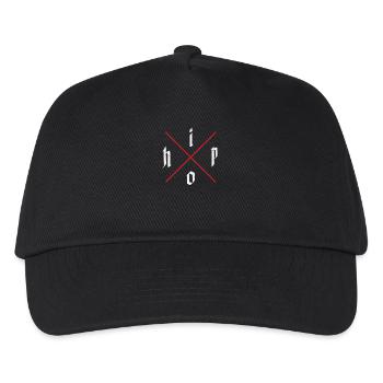 Hip Hop - Kinder Basecap - Schwarz - Vorne