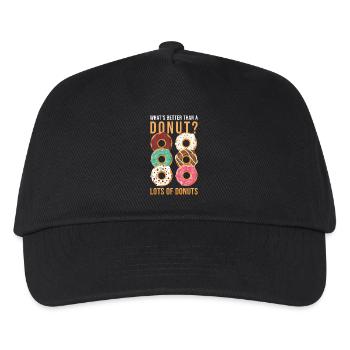 Donut - Kinder Basecap - Schwarz - Vorne