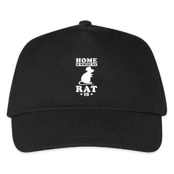 Ratte - Kinder Basecap - Schwarz - Vorne