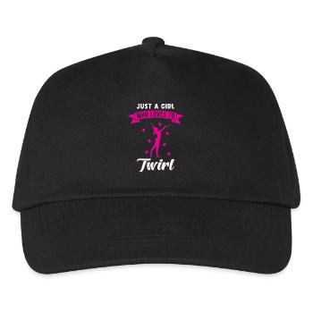 Baton Twirling Saying Sport Twirl - Kids’ Baseball Cap - black - Front