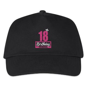 18th Birthday 18 years 18th Birthday Princess - Kids’ Baseball Cap - black - Front