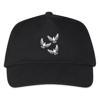 Pigeon pigeons Bird picture Bird birds - Kids’ Baseball Cap - black - Front