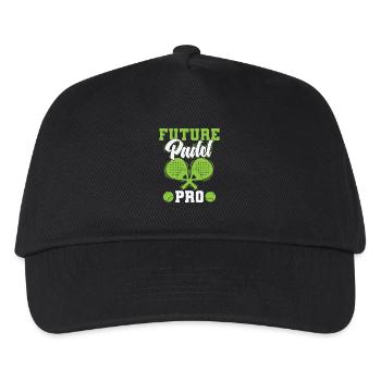 Future Padel Pro Tennis Ball Sport - Kids’ Baseball Cap - black - Front