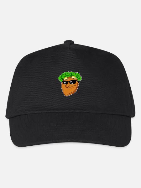 Cooles Schnitzel mit Sonnenbrille - Kinder Basecap - Schwarz