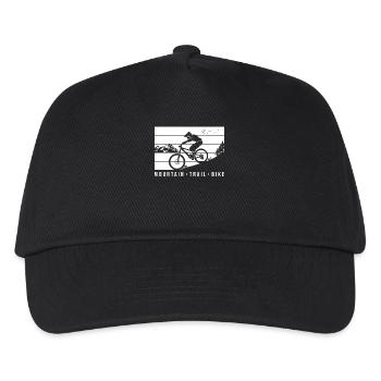Mountain Bike - Kids’ Baseball Cap - black - Front
