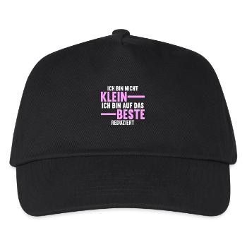 Ich bin nicht klein ich bin auf das beste - Kinder Basecap - Schwarz - Vorne
