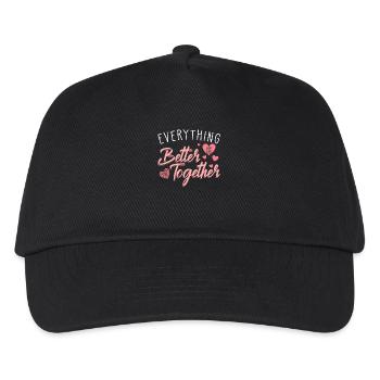 Saint-Valentin Ensemble - Casquette de baseball Enfant - noir - Devant