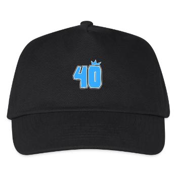 40 - Kids’ Baseball Cap - black - Front