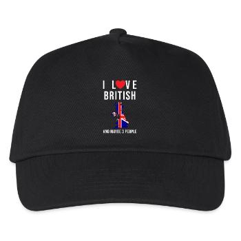 England I love Britain - Kids’ Baseball Cap - black - Front
