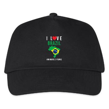 Brazil I love Brazil - Kids’ Baseball Cap - black - Front
