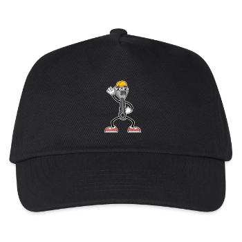 Werkzeug Cartoon Schraubenschlüssel - Kinder Basecap - Schwarz - Vorne