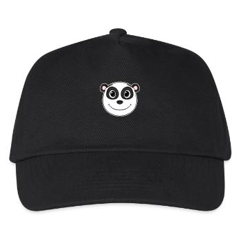Panda - Kinder Basecap - Schwarz - Vorne