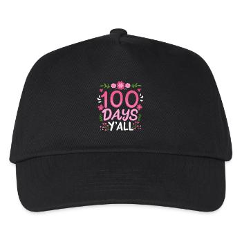 100 Tage Schule Lehrer Schüler - Kinder Basecap - Schwarz - Vorne