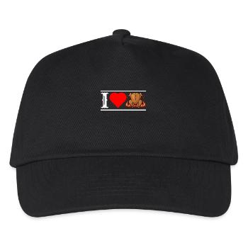 I love fried chicken with heart cool fun - Kids’ Baseball Cap - black - Front