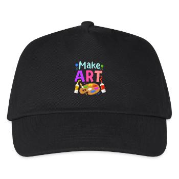 Kunst Künstler Kunstlehrer - Kinder Basecap - Schwarz - Vorne