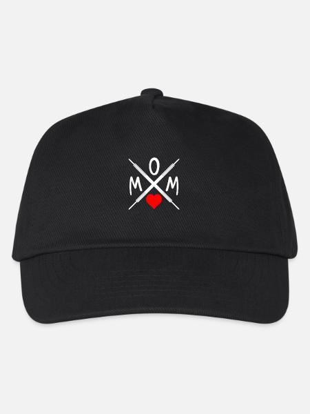 Mom - Mutter - Mama - Kinder Basecap - Schwarz