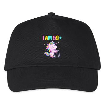 60 ans de licorne J’ai 59 ans+ 60 ans - Casquette de baseball Enfant - noir - Devant