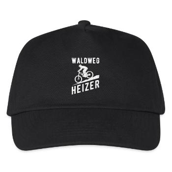Downhill forest trail heater - Kids’ Baseball Cap - black - Front