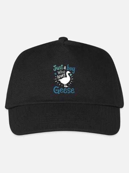 Gänse Gans Gänseliebhaber - Kinder Basecap - Schwarz
