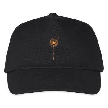 Be Kind Pusteblume Nett Höflich Löwenzahn Sommer - Kinder Basecap - Schwarz - Vorne