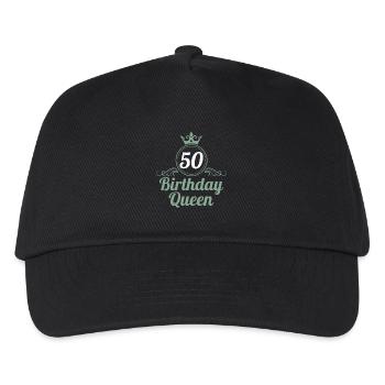 50. Geburtstag 50 Jahre 50er Birthday Queen - Kinder Basecap - Schwarz - Vorne