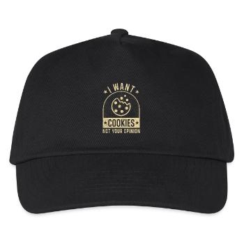 Cookie cookies funny saying cookie humor - Kids’ Baseball Cap - black - Front
