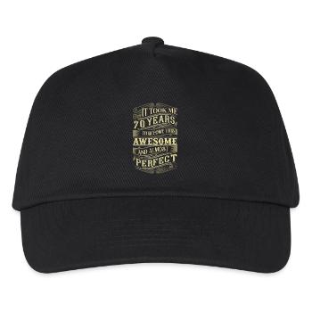 70th birthday - Kids’ Baseball Cap - black - Front