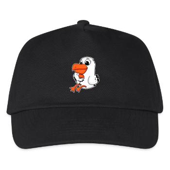Seagull family - Seagull with baby - Seagull with child - Kids’ Baseball Cap - black - Front
