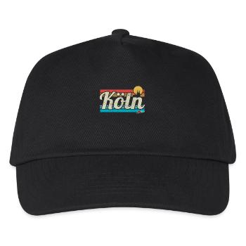 Cologne Cologne Retro Vintage Surfer Cologne Carnival - Kids’ Baseball Cap - black - Front