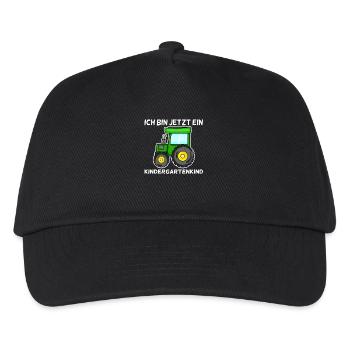 Kindergarten Kindergartenkind - Kinder Basecap - Schwarz - Vorne
