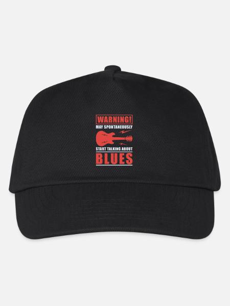 Blues - Kinder Basecap - Schwarz