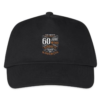60. Geburtstag Kindheit Lustig - Kinder Basecap - Schwarz - Vorne