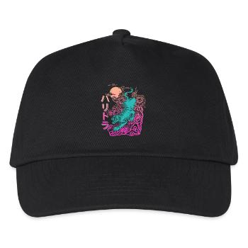 Tiger Japan Vaporwave Aesthetic - Kids’ Baseball Cap - black - Front
