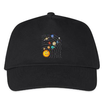 Système solaire - Casquette de baseball Enfant - noir - Devant