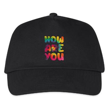 Hippie saying How are you - Kids’ Baseball Cap - black - Front