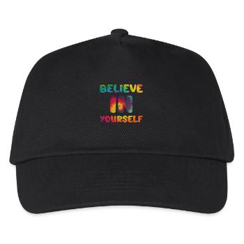 Hippie saying Believe in yourself - Kids’ Baseball Cap - black - Front