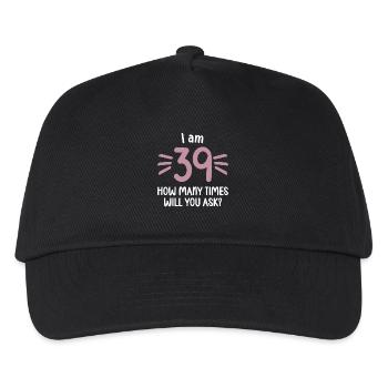 J’ai 39 ans combien de fois 40 ans de 40 ans. - Casquette de baseball Enfant - noir - Devant