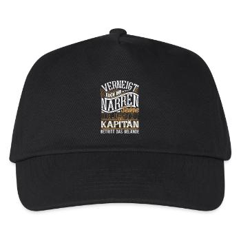 Kapitän - Kinder Basecap - Schwarz - Vorne