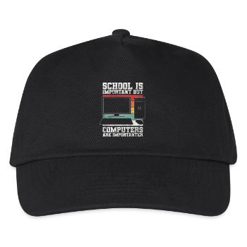 Computer Programmierer - Kinder Basecap - Schwarz - Vorne