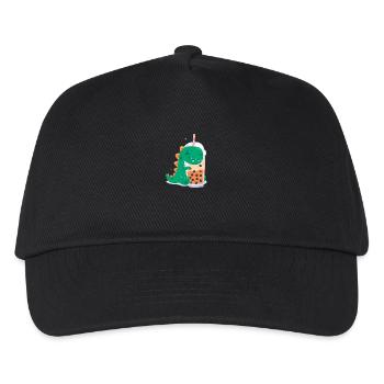 Bubble Tea Dino - Casquette de baseball Enfant - noir - Devant