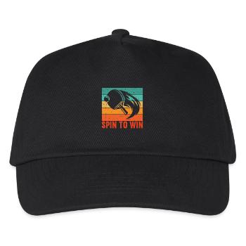 Table Tennis Spin to Win Player Player - Kids’ Baseball Cap - black - Front