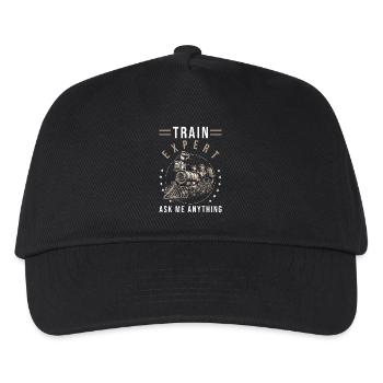 Train Railway Gift - Kids’ Baseball Cap - black - Front