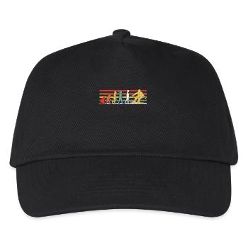 Snowboarder Snowboard - Kinder Basecap - Schwarz - Vorne