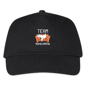 Team Home Office Seagull Relax Lazy funny - Kids’ Baseball Cap - black - Front