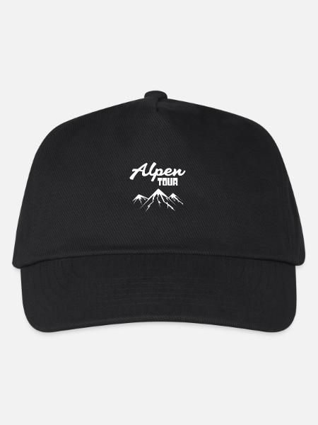 Alpen Berg Berge - Kinder Basecap - Schwarz