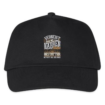 Bestatter - Kinder Basecap - Schwarz - Vorne