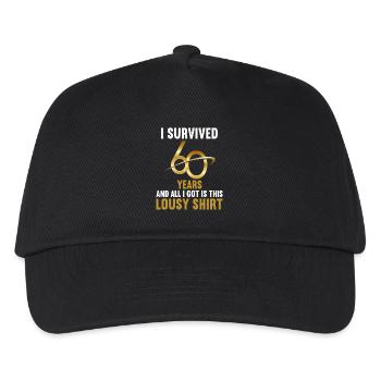 60 ans 60 ans - Casquette de baseball Enfant - noir - Devant