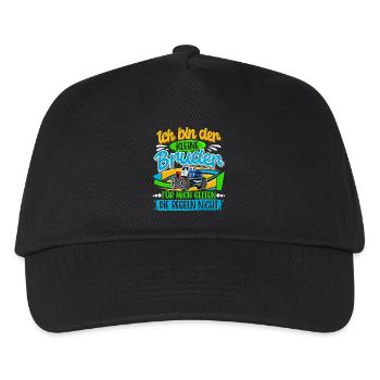 Kleiner Bruder Monstertruck - Kinder Basecap - Schwarz - Vorne