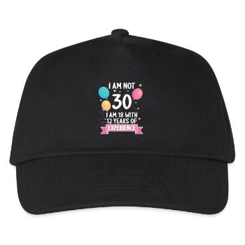 30 ans 30 ans 30 ans 30 ans 30 ans - Casquette de baseball Enfant - noir - Devant