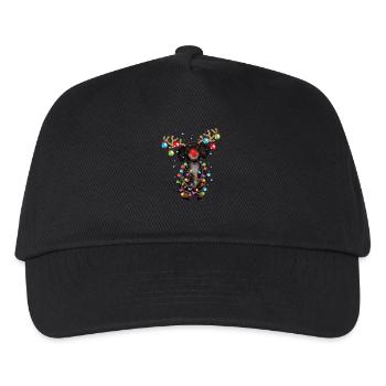 Christmas Cute Xmas Dachshund Wiener Dog Gift - Kids’ Baseball Cap - black - Front